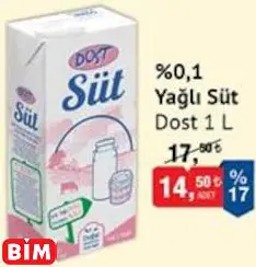 DOST %0,1 YAĞLI SÜT DOST %0,1 YAĞLI SÜT